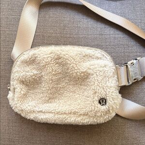 Lululemon Athletics Beige Sherpa Crossbody Bag